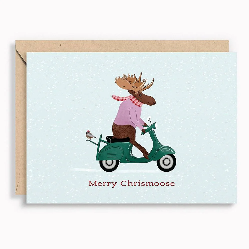 Merry Chrismoose Holiday Card