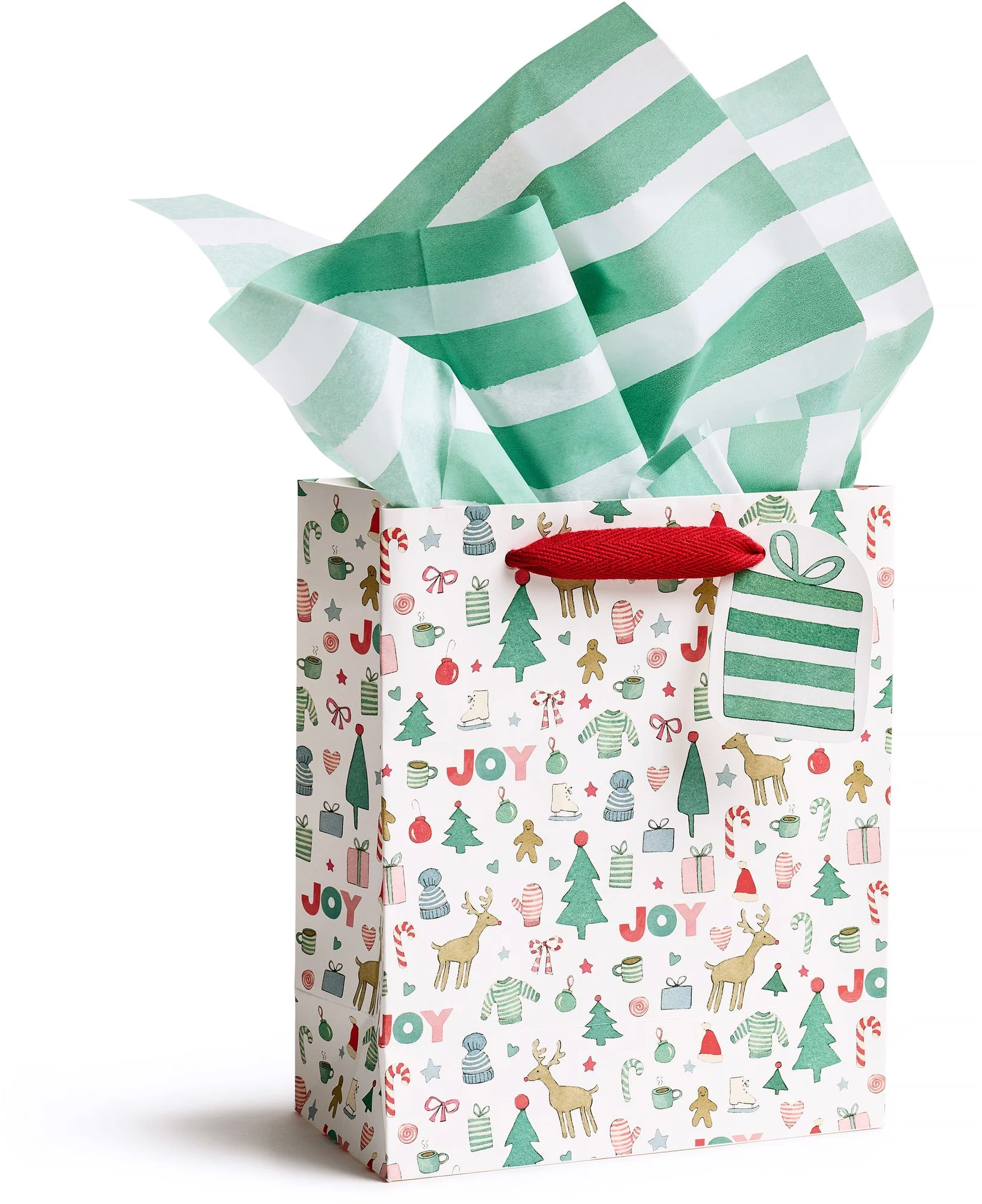 Merry Motif Medium Gift Bag - Image 2