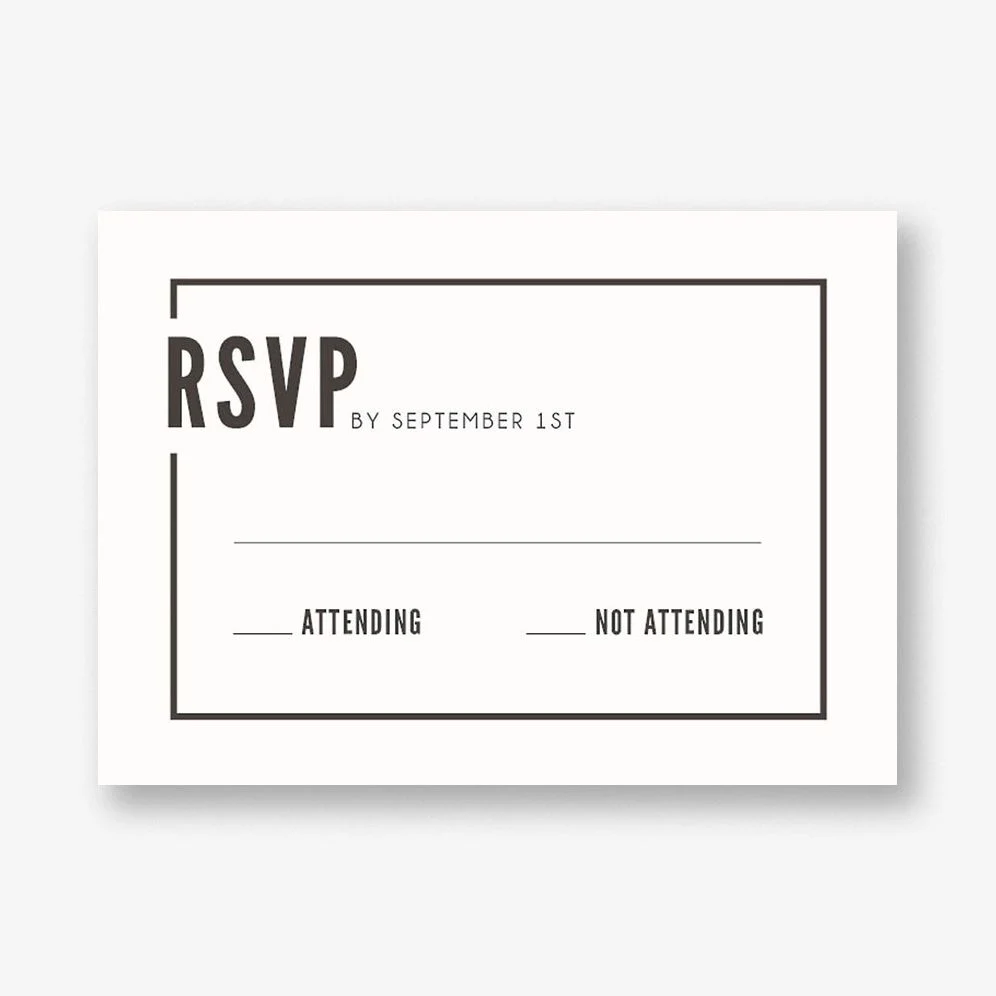 Metropolitan Bar Mitzvah Response Card