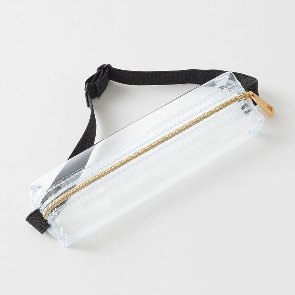 Midori Book Band Pen Case B6 A5 Clear - Image 2