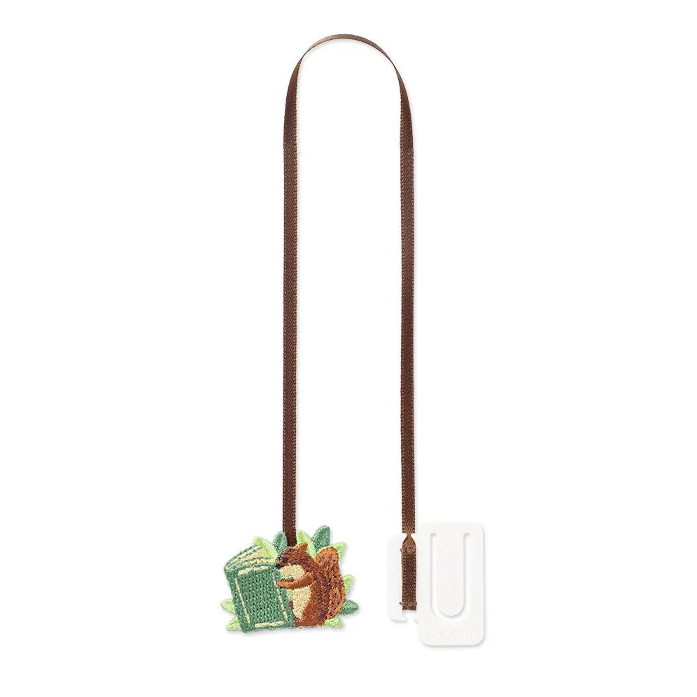 Midori Embroidery Bookmark Clip Squirrel - Image 5
