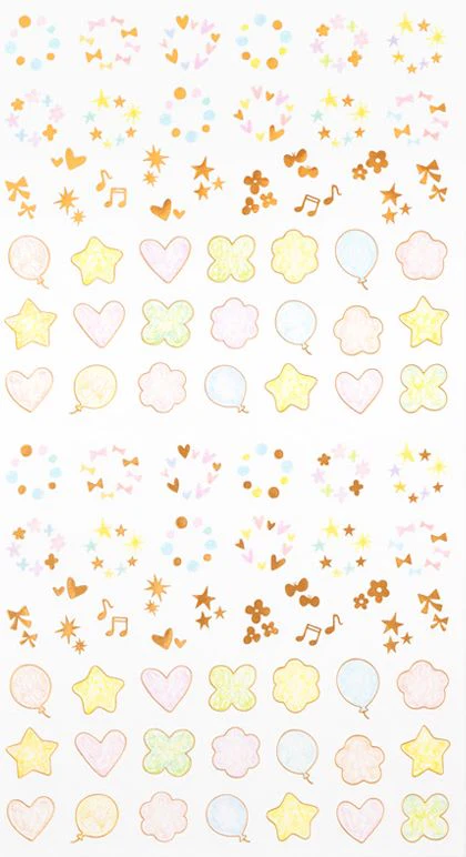 Midori Stickers - Date Twinkling Pastel - Image 4