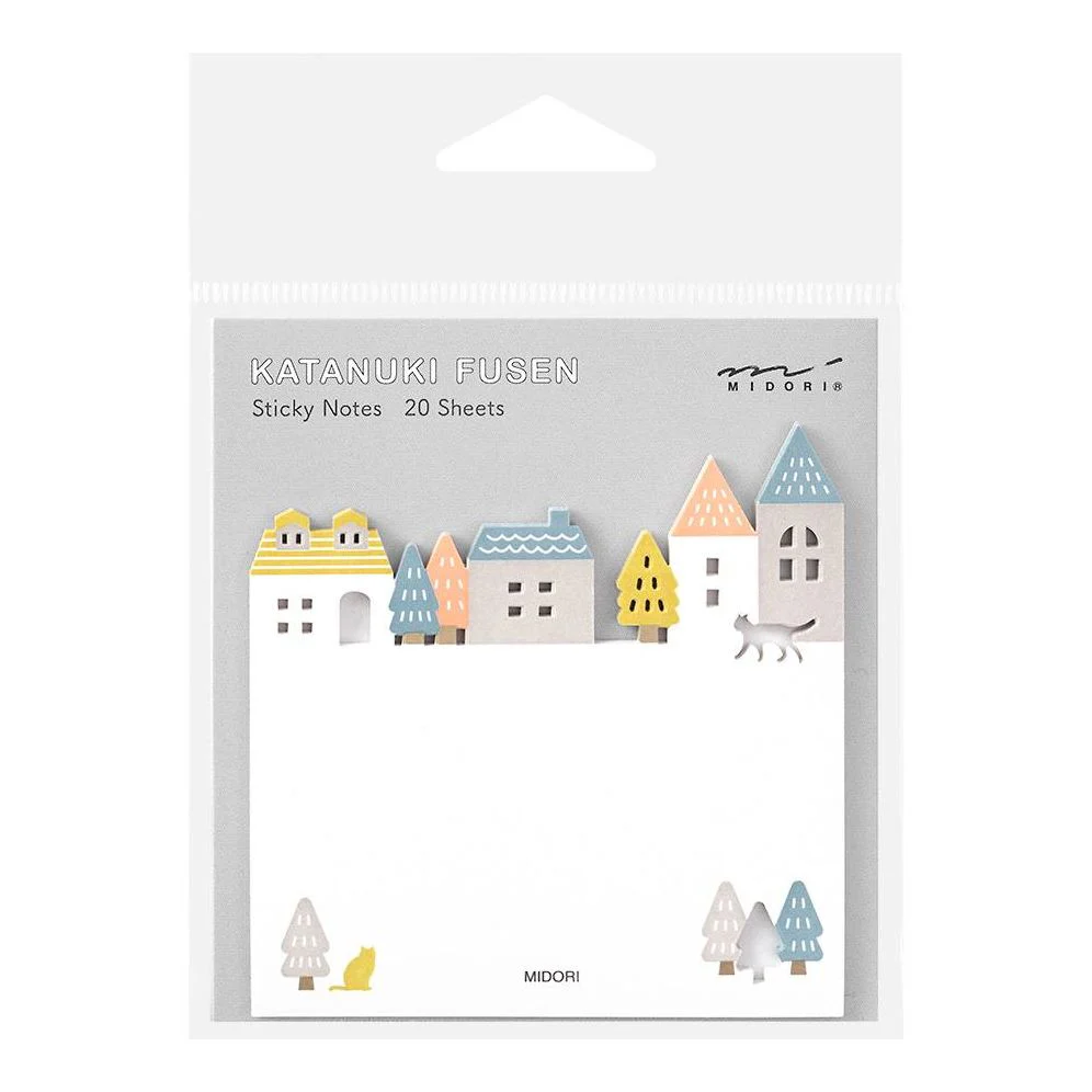 Midori Sticky Notes - Die-Cut Town