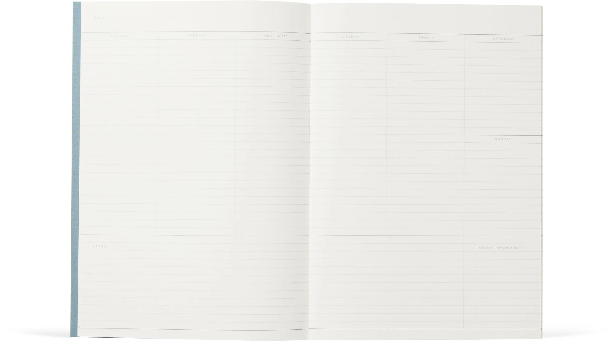 MILO Weekly Undated Planner in Green lines - Image 3