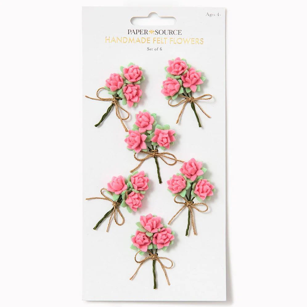 Mini Bouquet Adornment Set of 6
