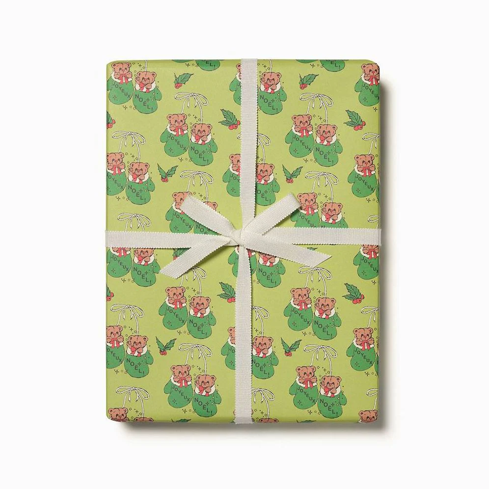 Mitten Bears Flat Wrap