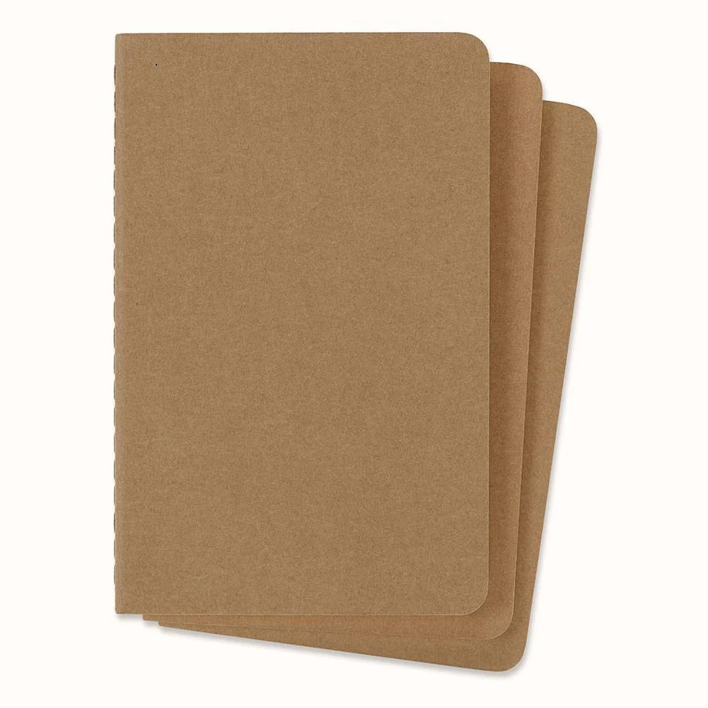Moleskine Cahier Journal (Set of 3), Pocket, Ruled, Kraft Brown, Soft Cover (3.5 x 5.5): set of 3 Ruled Journals - Image 3