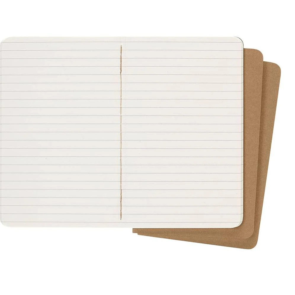 Moleskine Cahier Journal (Set of 3), Pocket, Ruled, Kraft Brown, Soft Cover (3.5 x 5.5): set of 3 Ruled Journals - Image 4
