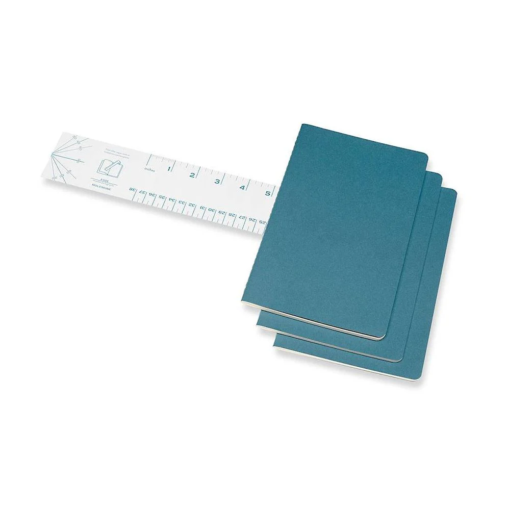 Moleskine Cahier Journal, Large, Ruled, Brisk Blue (8.25 x 5) - Image 4