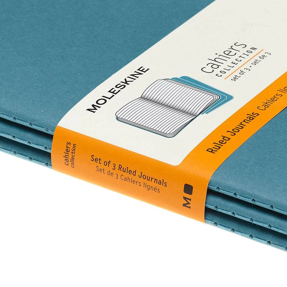 Moleskine Cahier Journal, Large, Ruled, Brisk Blue (8.25 x 5) - Image 5