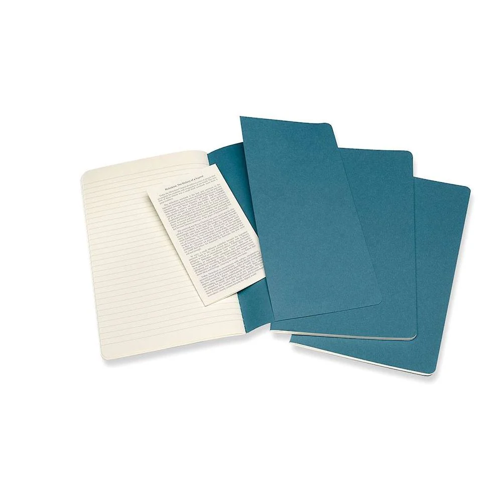Moleskine Cahier Journal, Large, Ruled, Brisk Blue (8.25 x 5) - Image 7