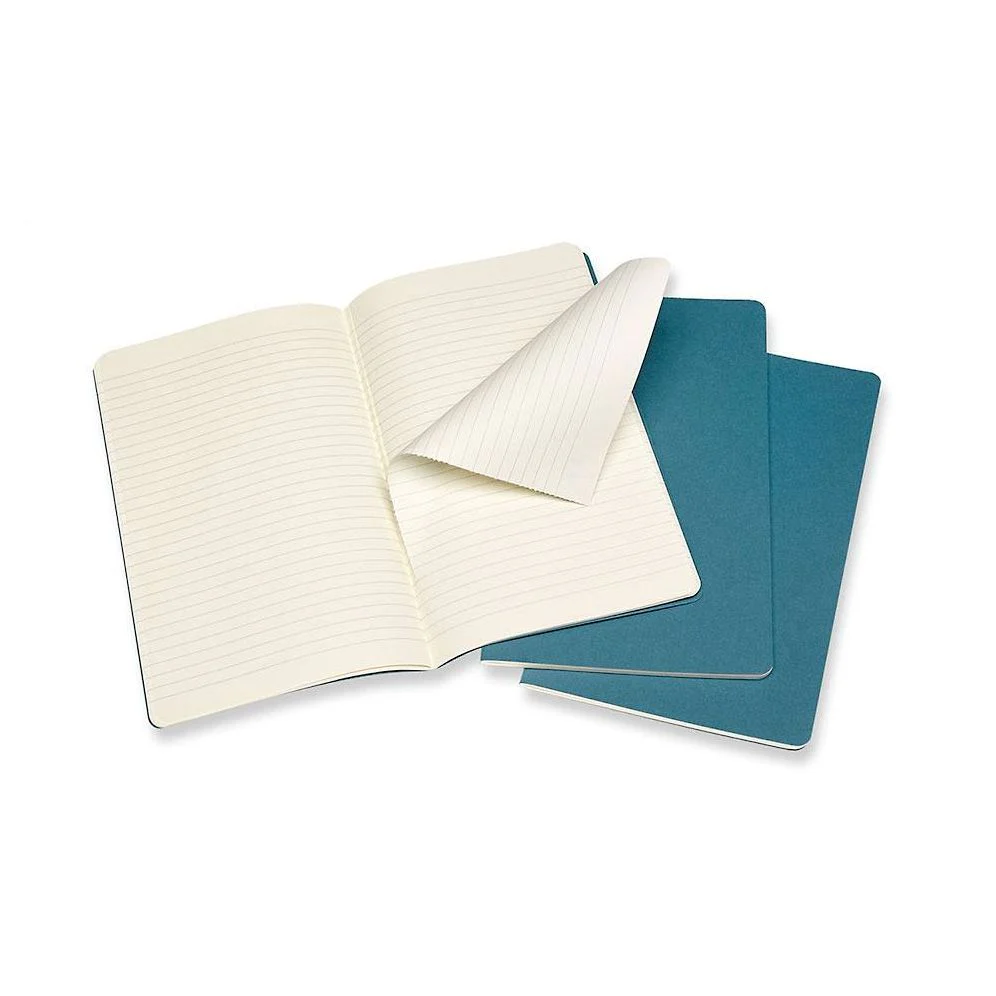 Moleskine Cahier Journal, Large, Ruled, Brisk Blue (8.25 x 5) - Image 8