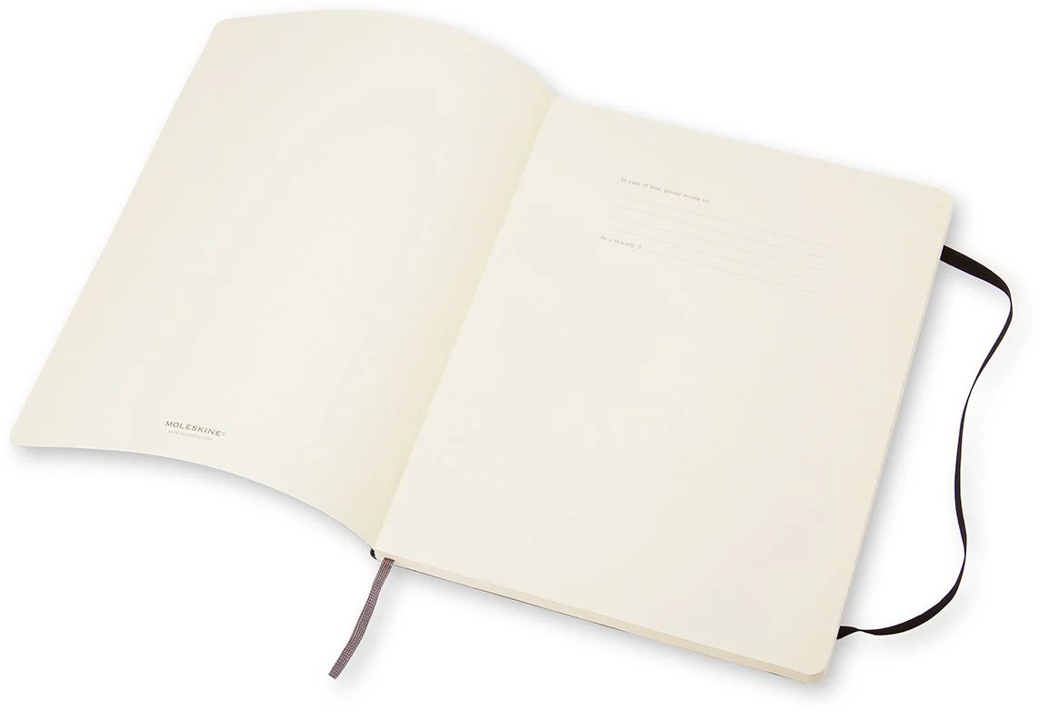 Moleskine Classic Notebook, Extra Large, Ruled, Black, Soft Cover (7.5 x 10) - Image 3