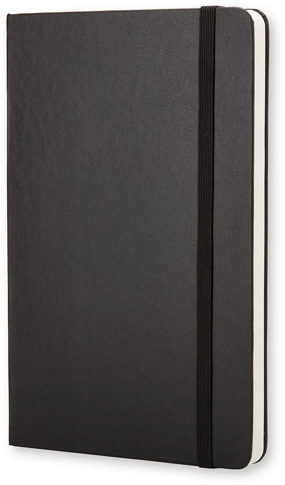 Moleskine Classic Notebook, Large, Plain, Black, Hard Cover (5 x 8.25) - Image 2