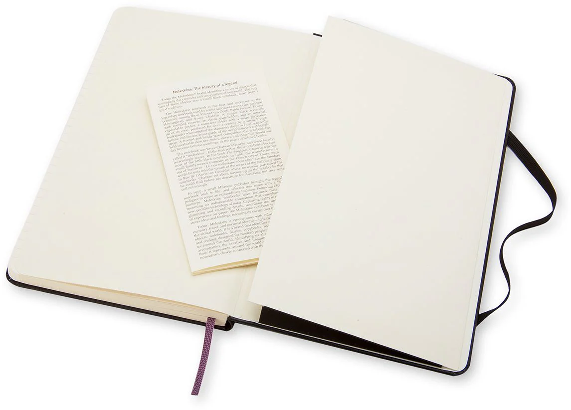 Moleskine Classic Notebook, Large, Ruled, Black, Hard Cover (5 x 8.25) - Image 6