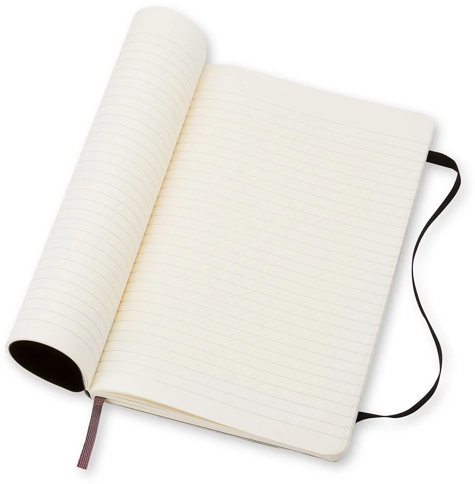 Moleskine Classic Notebook, Large, Ruled, Black, Soft Cover (5 x 8.25) - Image 3