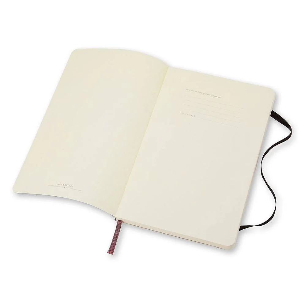 Moleskine Classic Notebook, Large, Ruled, Black, Soft Cover (5 x 8.25) - Image 7