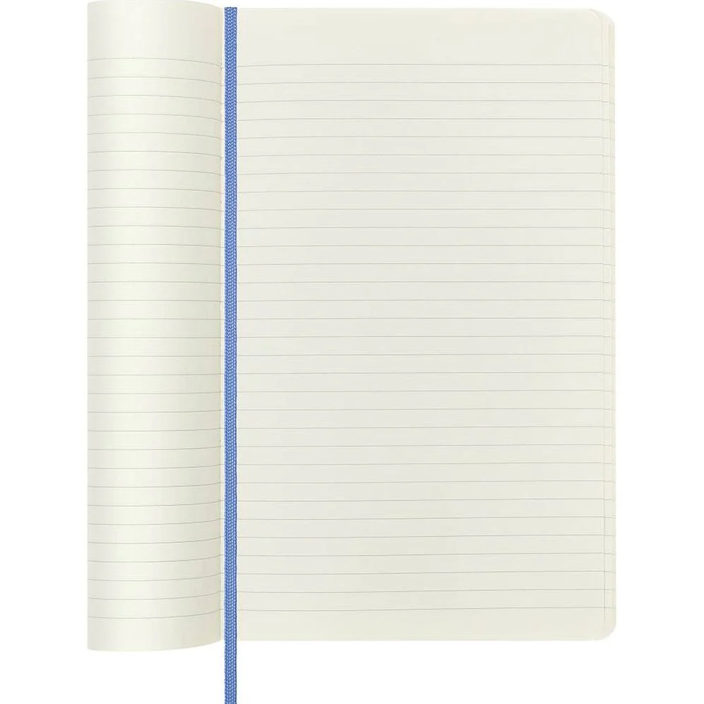 Moleskine Classic Notebook, Large, Ruled, Hydrangea Blue, Soft Cover (5 X 8.25) - Image 3
