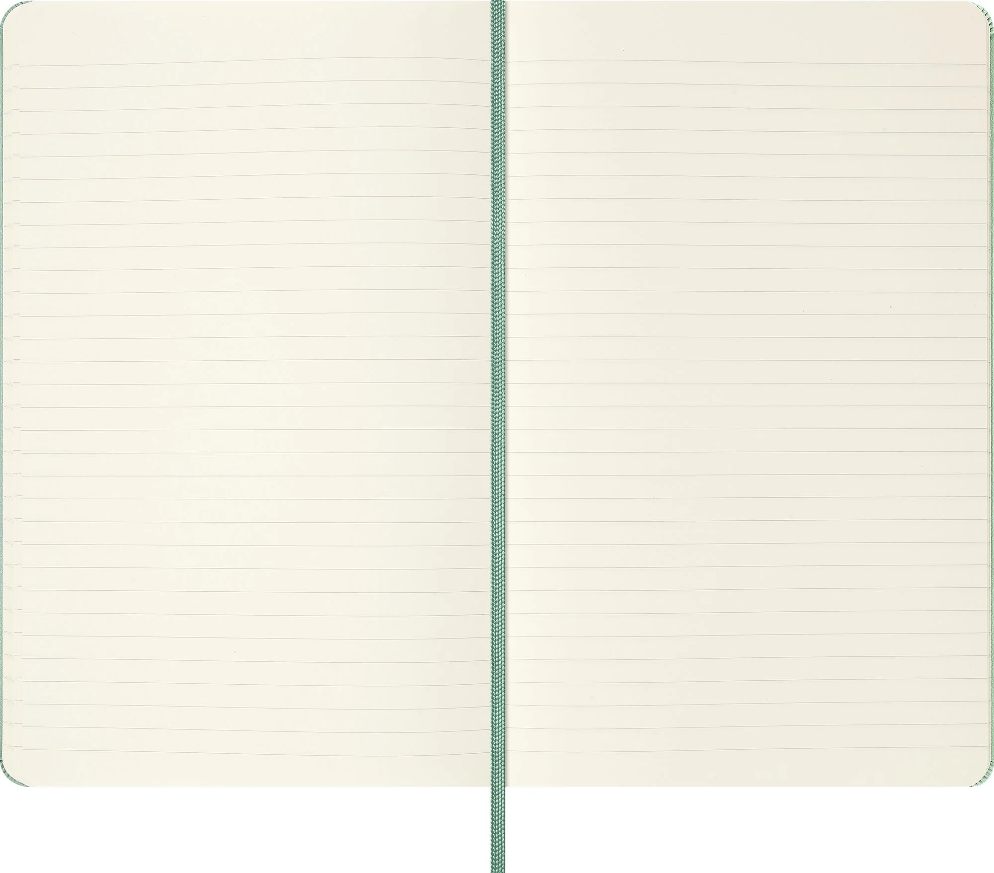 Moleskine Colored Patterned Notebook, Hard Cover, Large (5" x 8.25") Ruled/Lined, Sage Green, 240 Pages - Image 4