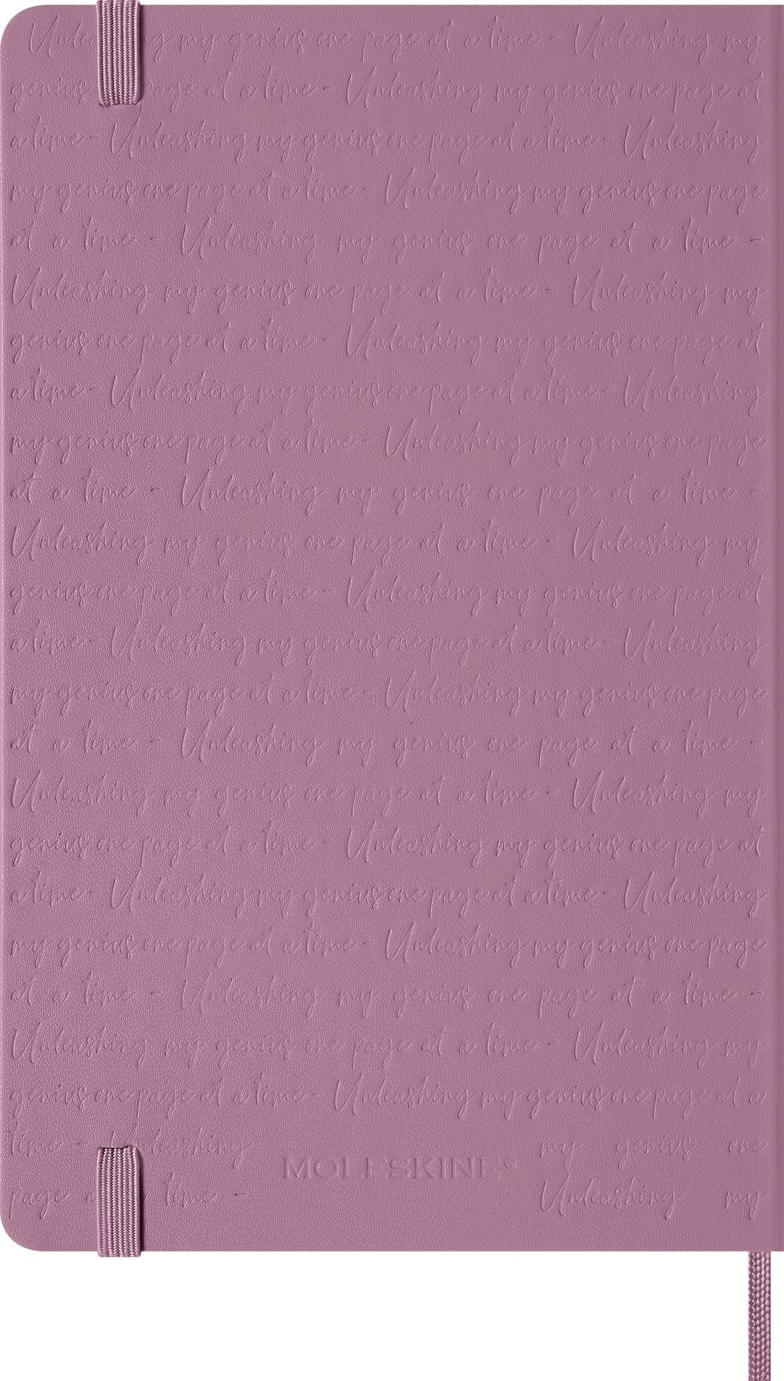 Moleskine Colored Patterned Notebook, Hard Cover, Large (5" x 8.25") Ruled/Lined, Majestic Pink, 240 Pages - Image 6