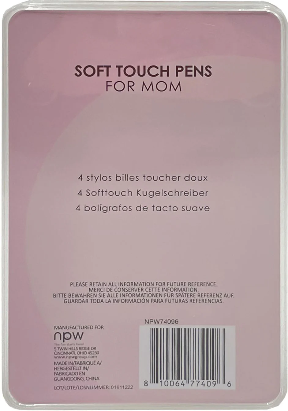 Mothers Day Soft Touch Pen Set - Image 3