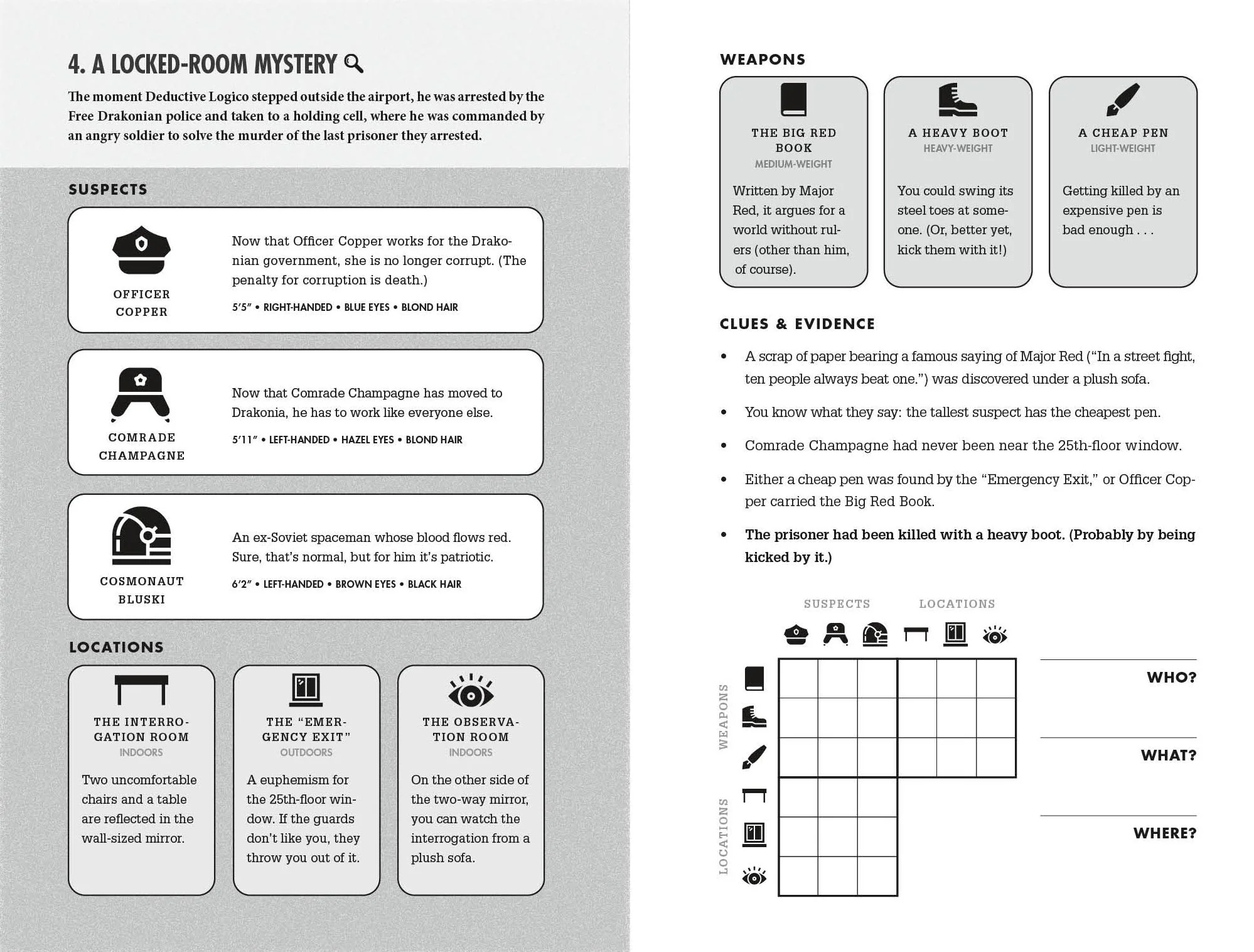Murdle: Volume 2: 100 Elementary to Impossible Mysteries to Solve Using Logic, Skill, and the Power of Deduction - Image 5