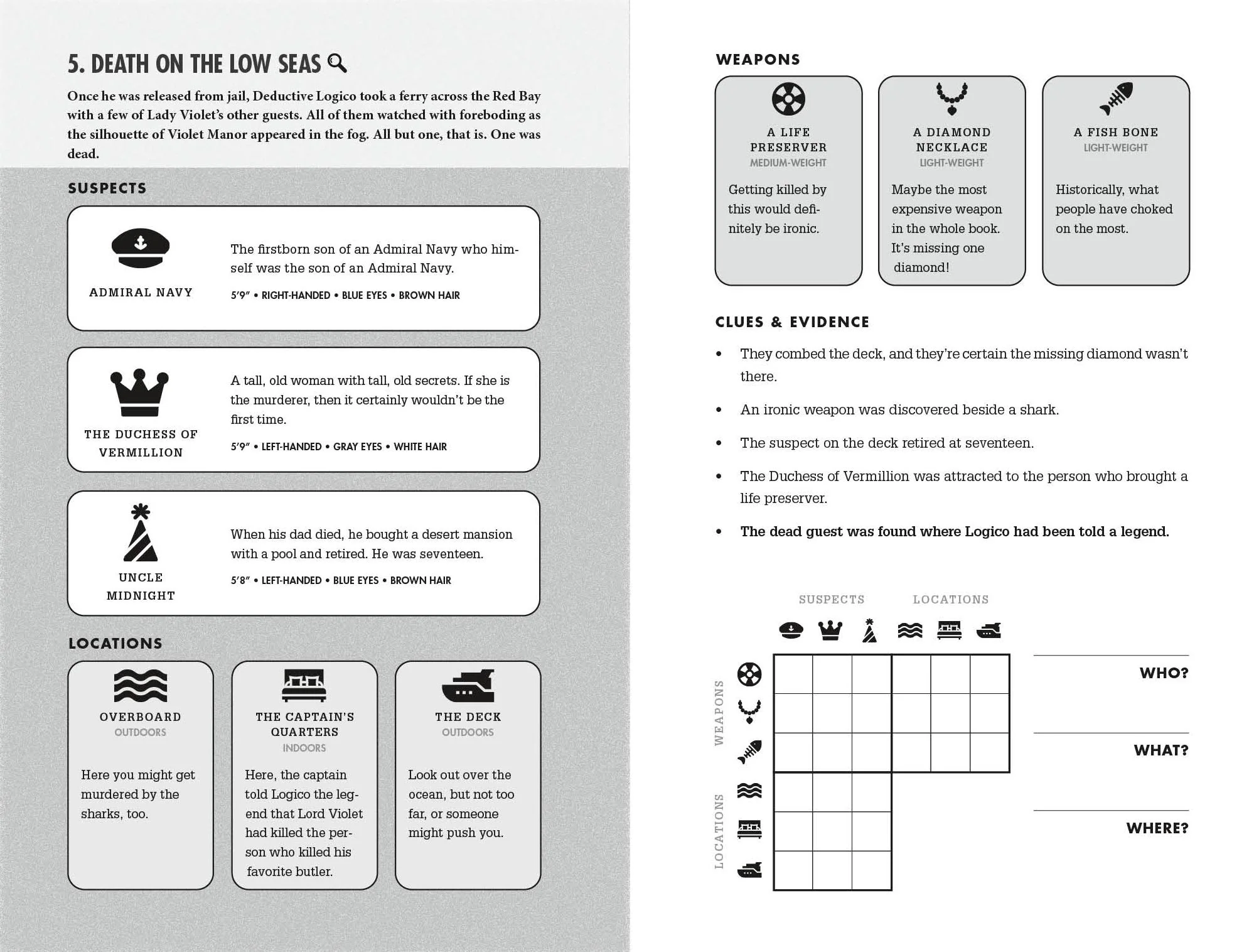 Murdle: Volume 2: 100 Elementary to Impossible Mysteries to Solve Using Logic, Skill, and the Power of Deduction - Image 6