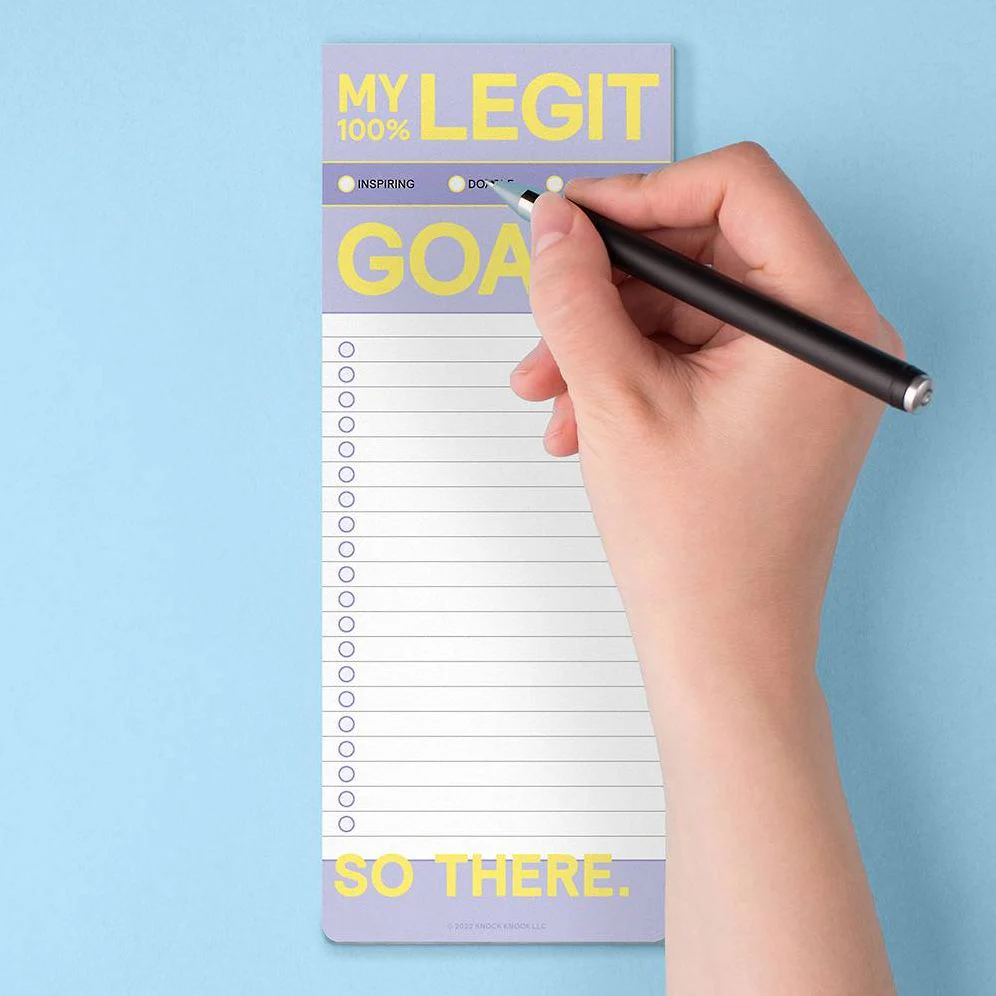 My Legit Goals Make-a-List Pad - Image 3