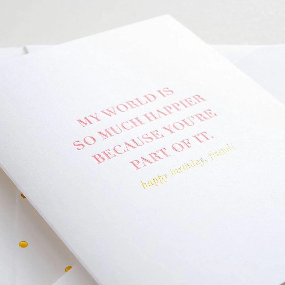 My World is Happier Birthday Card - Image 2