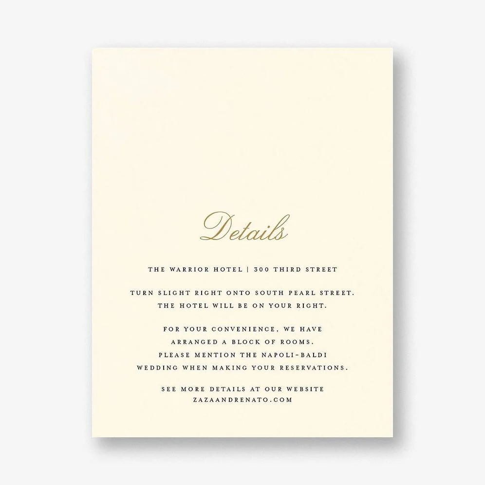 Natural Love Information Card