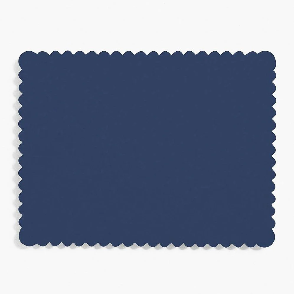 Night A2 Scallop Note Cards
