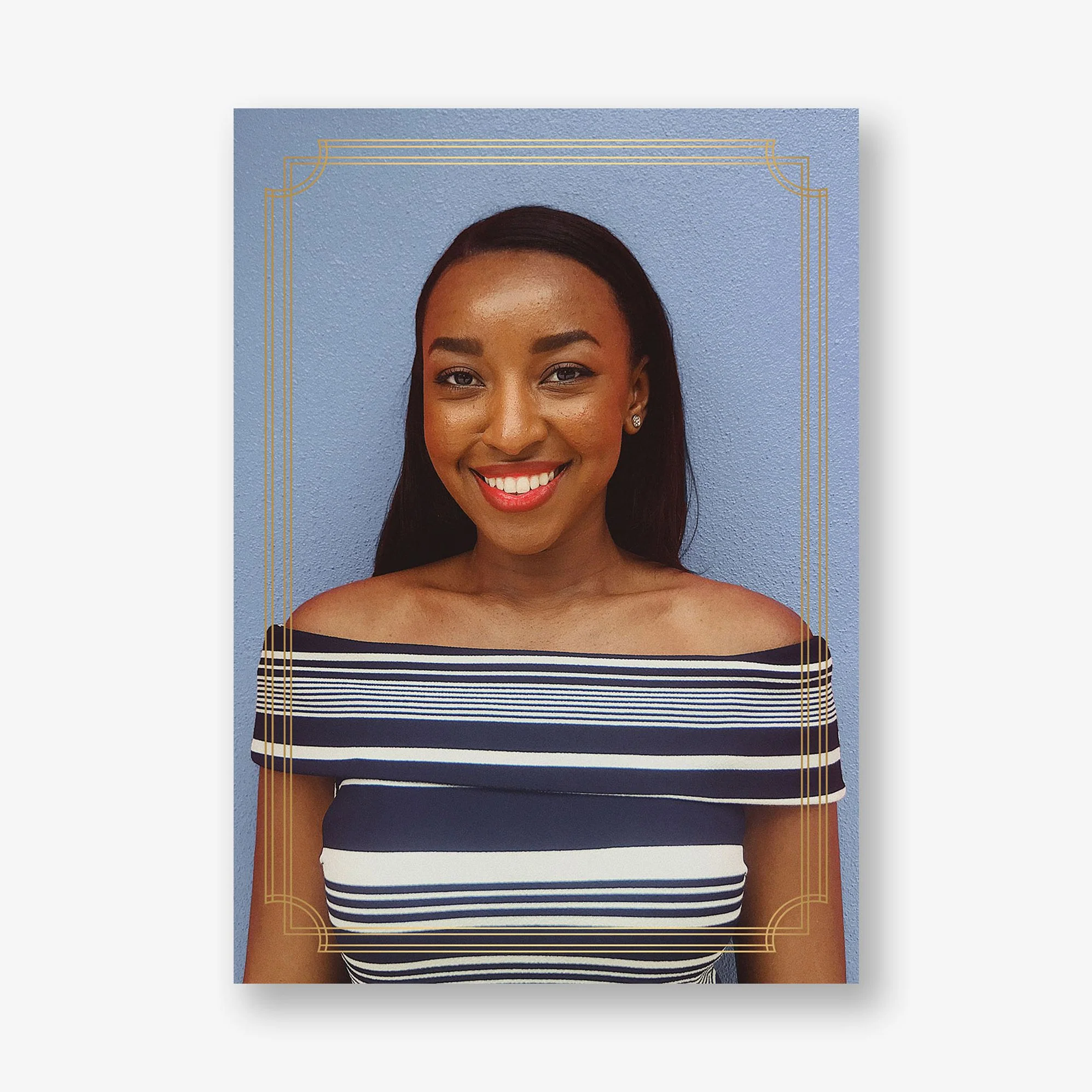 Notched Border Foil Photo Graduation Announcement - Image 5