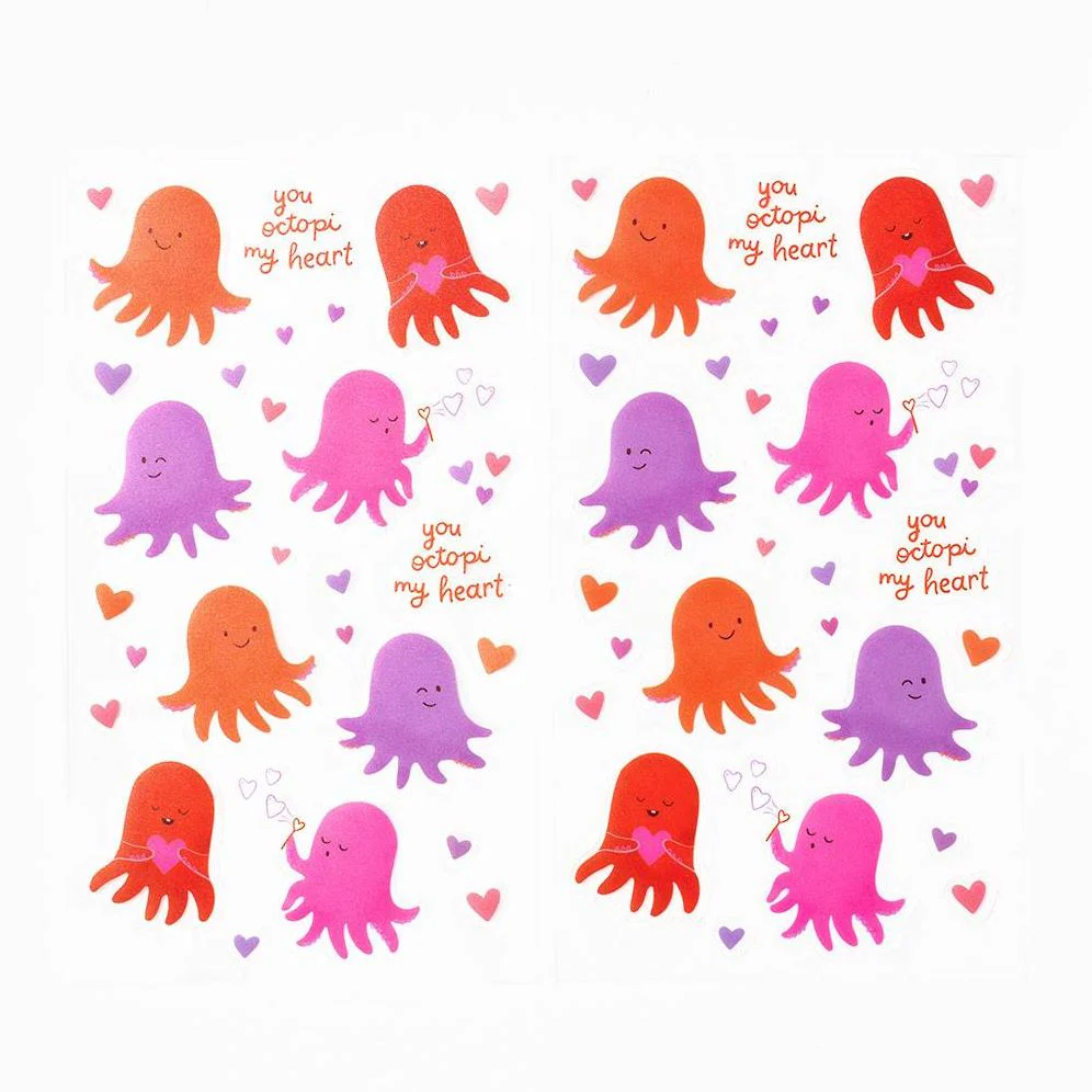 Octopi My Heart Stickers - Image 4