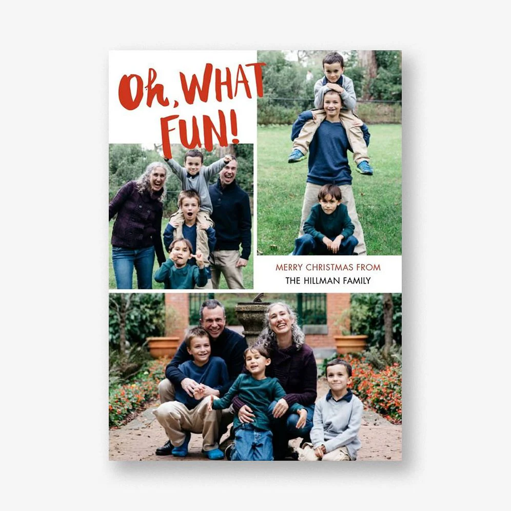 Oh What Fun Holiday Multi-Photo Card