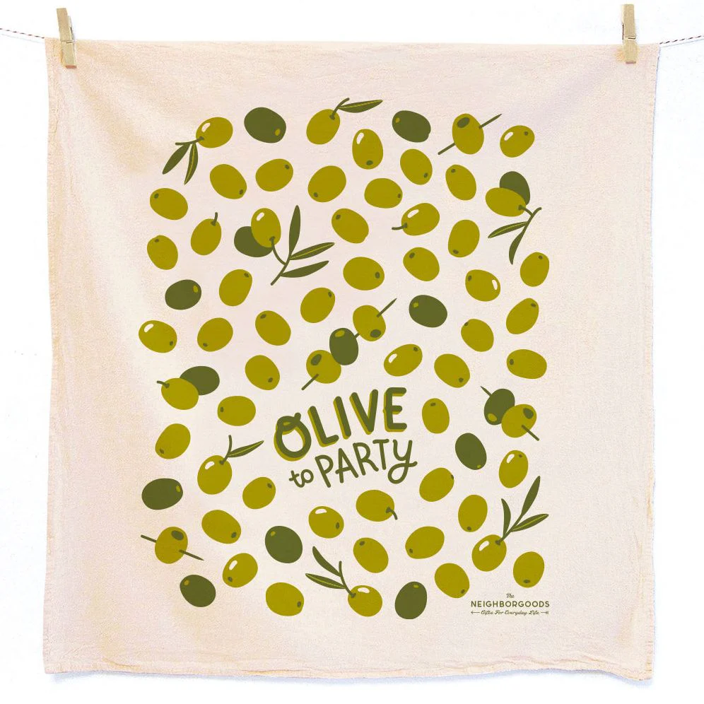Olives and Lemons Tea Towel Set - Image 3