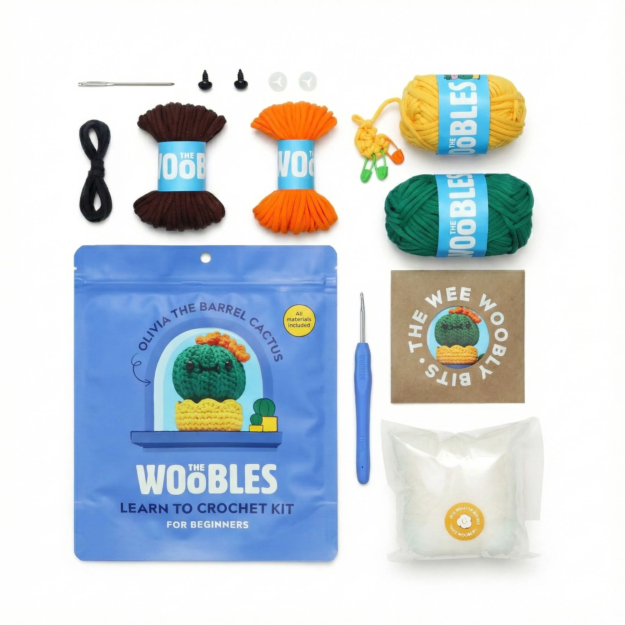 Olivia the Barrel Cactus Learn to Crochet Kit - Image 2