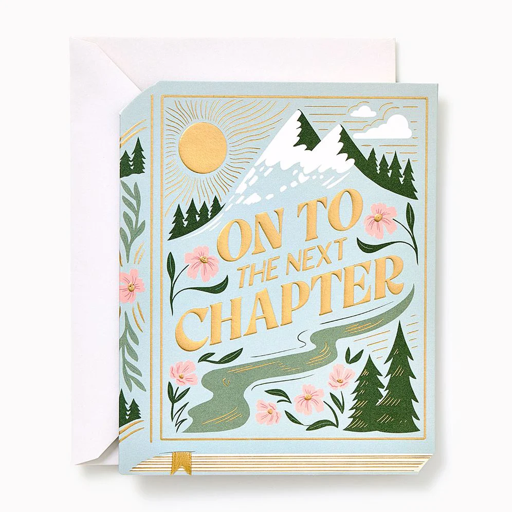 On To The Next Chapter Embellished Wedding Card - Image 2