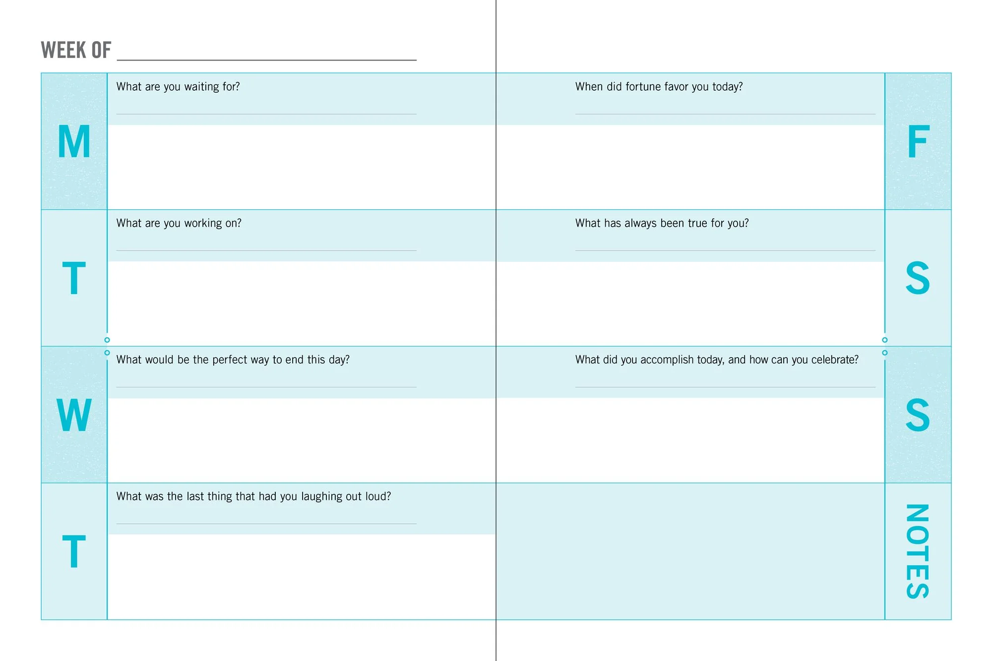 One Question a Day Weekly Planner: 365 Prompts for a Meaningful Year - Image 6