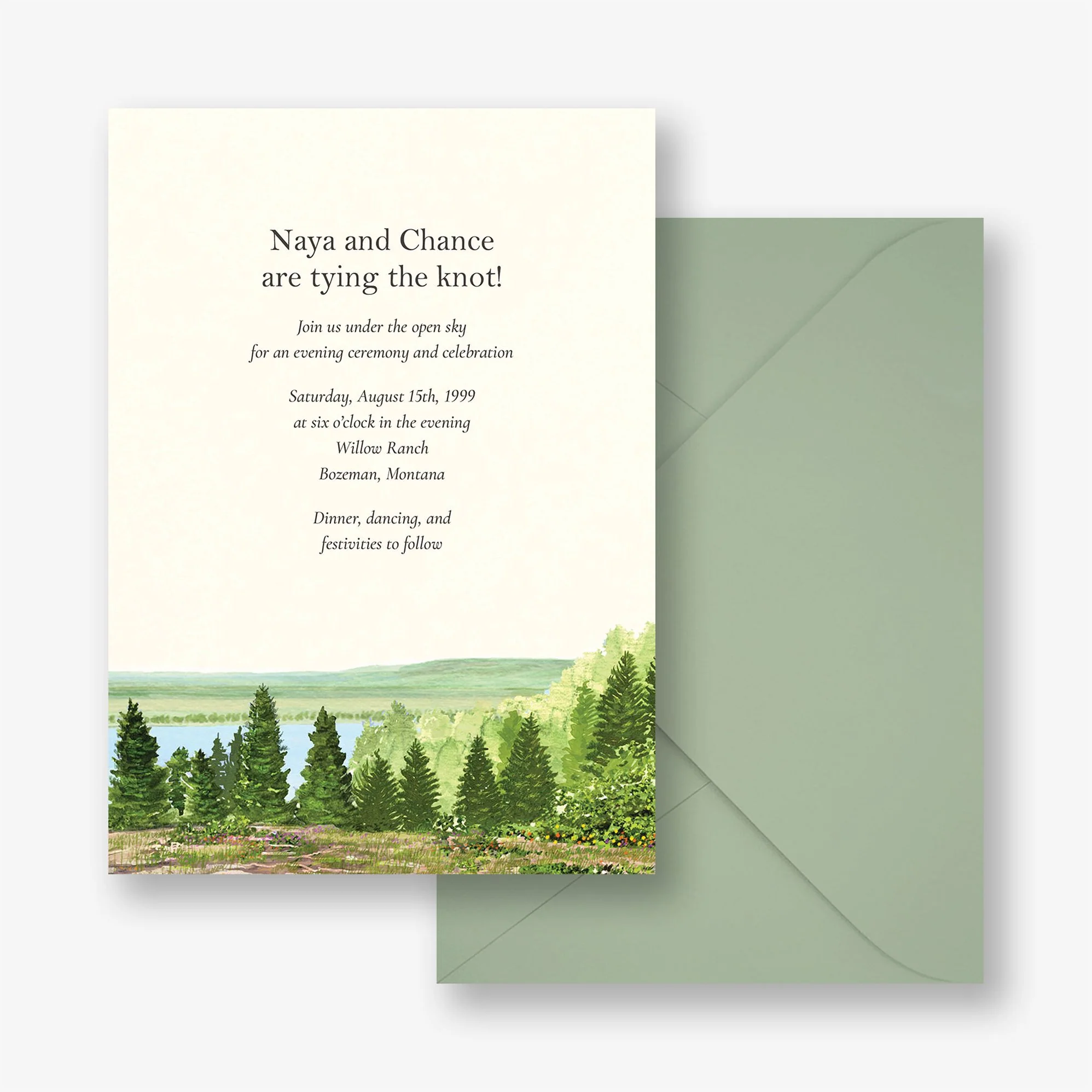 Open Sky Wedding Invitation - Image 3