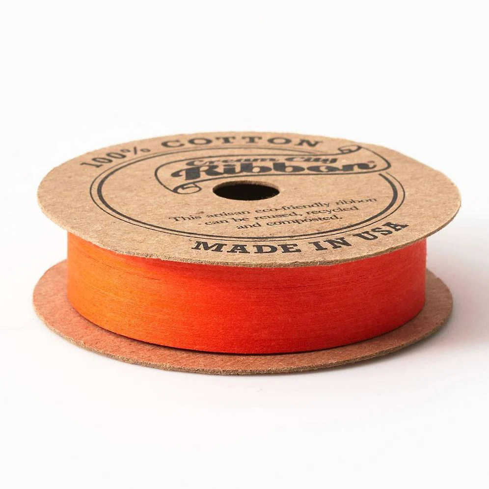 Orange Cotton Ribbon