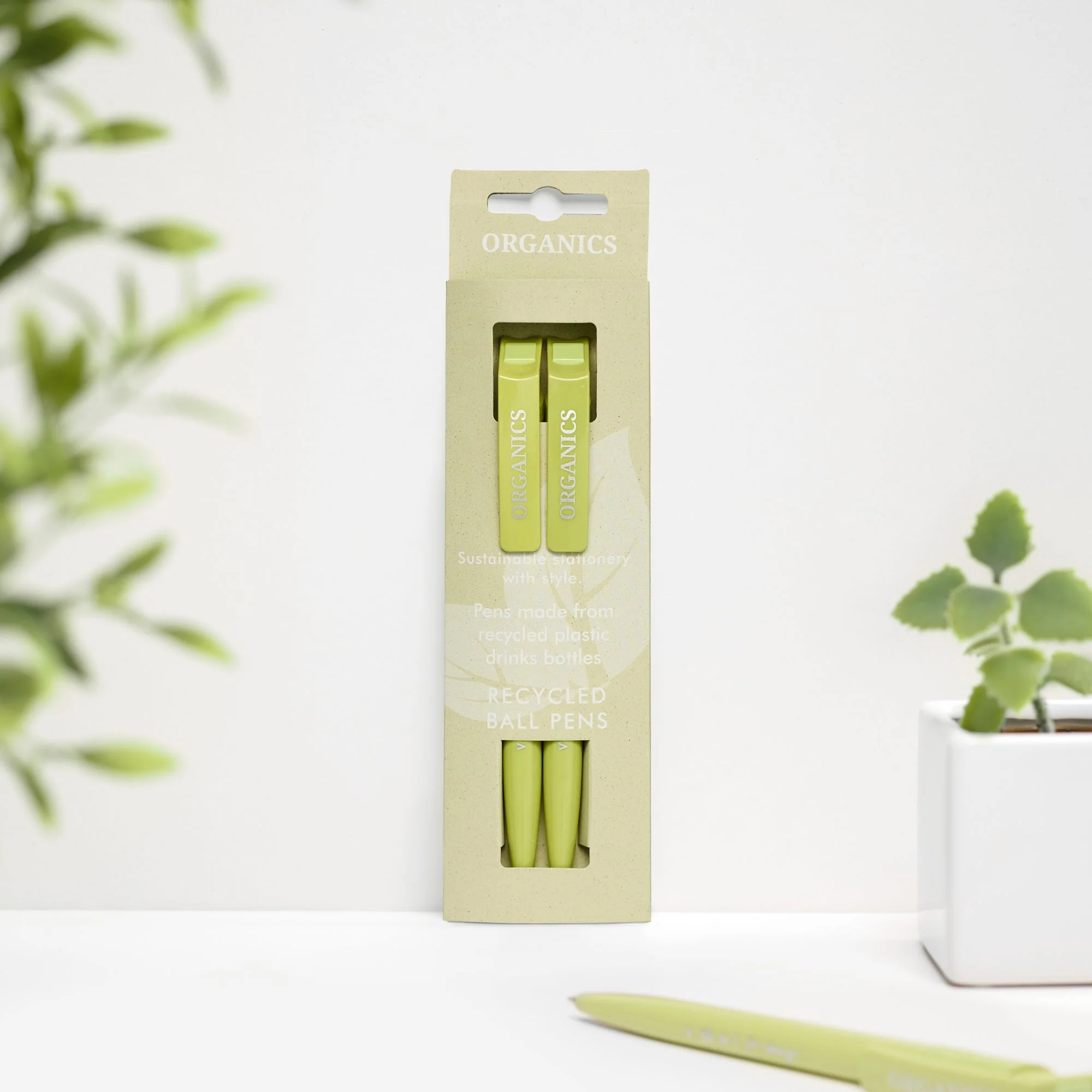 Organics Kiwi Recycled Pens - Image 3