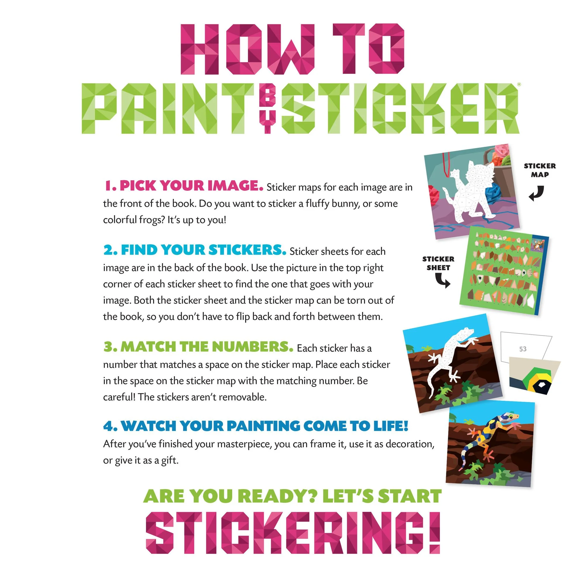 Paint by Sticker Kids: Pets: Create 10 Pictures One Sticker at a Time! - Image 13