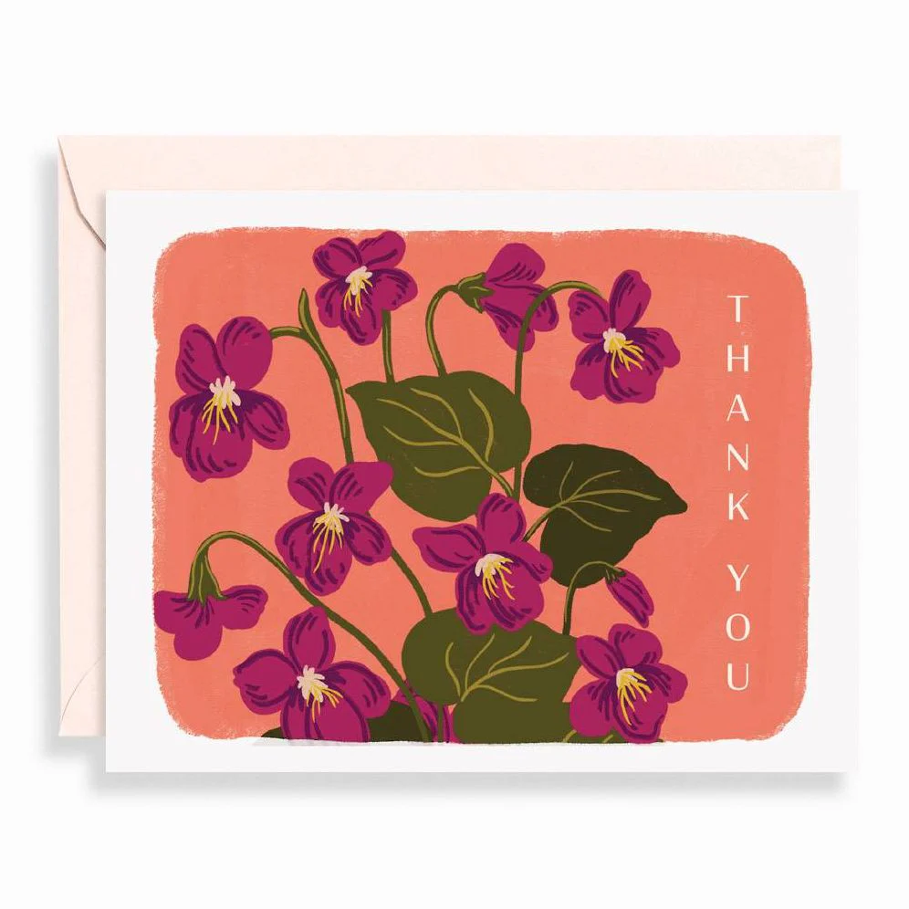 Painted Florals Thank You Stationery Set - Image 2