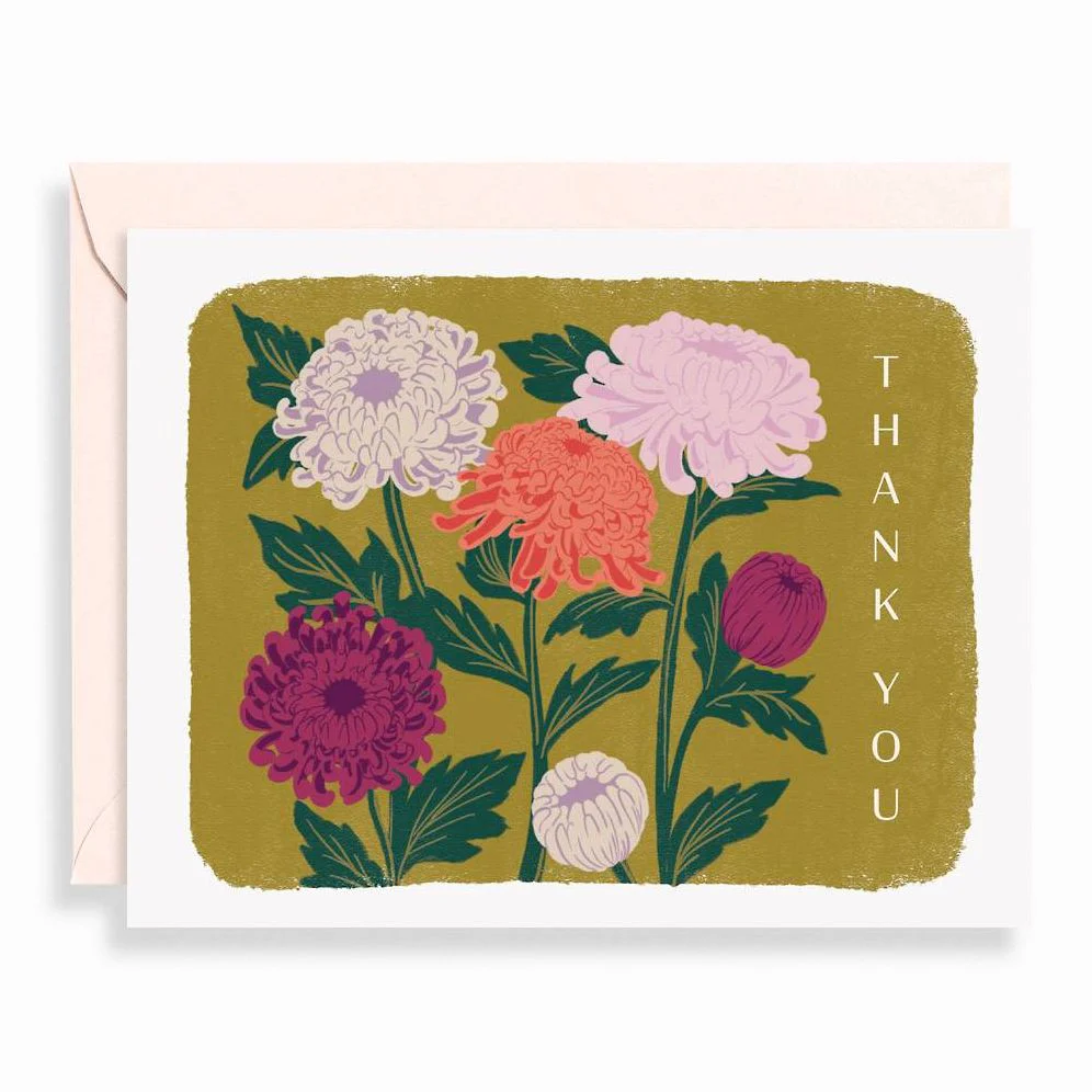 Painted Florals Thank You Stationery Set - Image 3