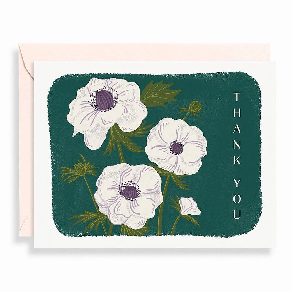 Painted Florals Thank You Stationery Set - Image 4
