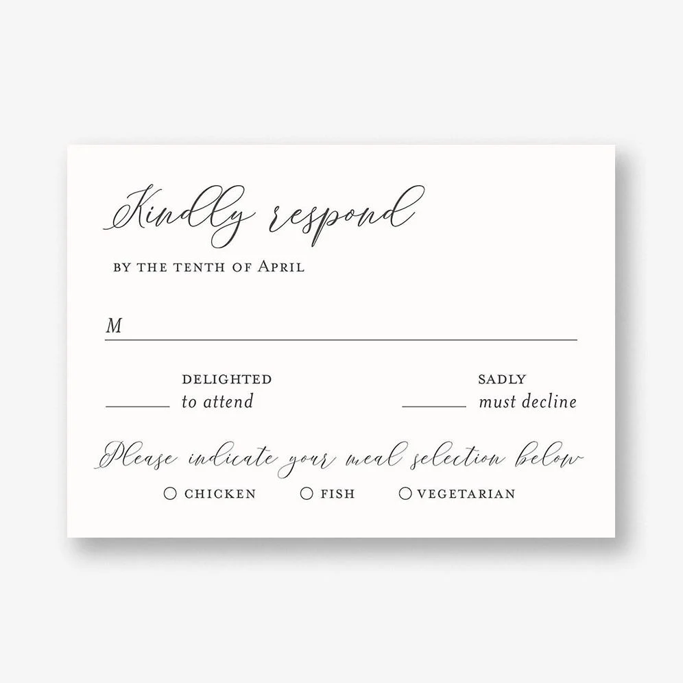 Painted Magnolia Response Card