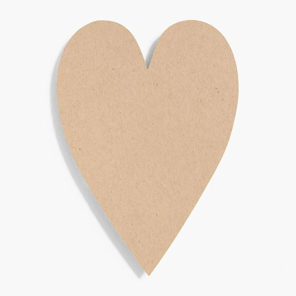 Paper Bag 4 Bar Heart Shaped Cards