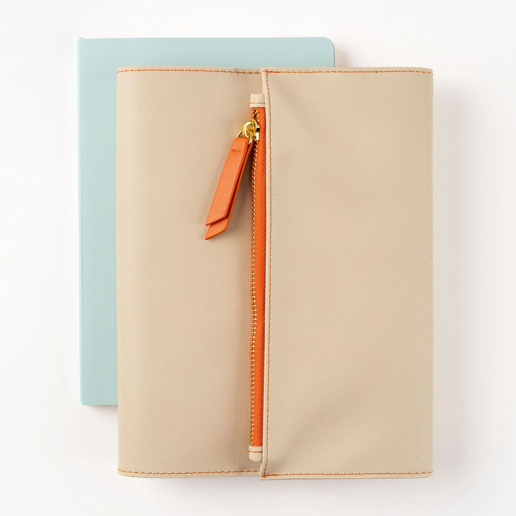 Paper Source A5 Journal Cover Clutch - Beige/Orange - Image 4
