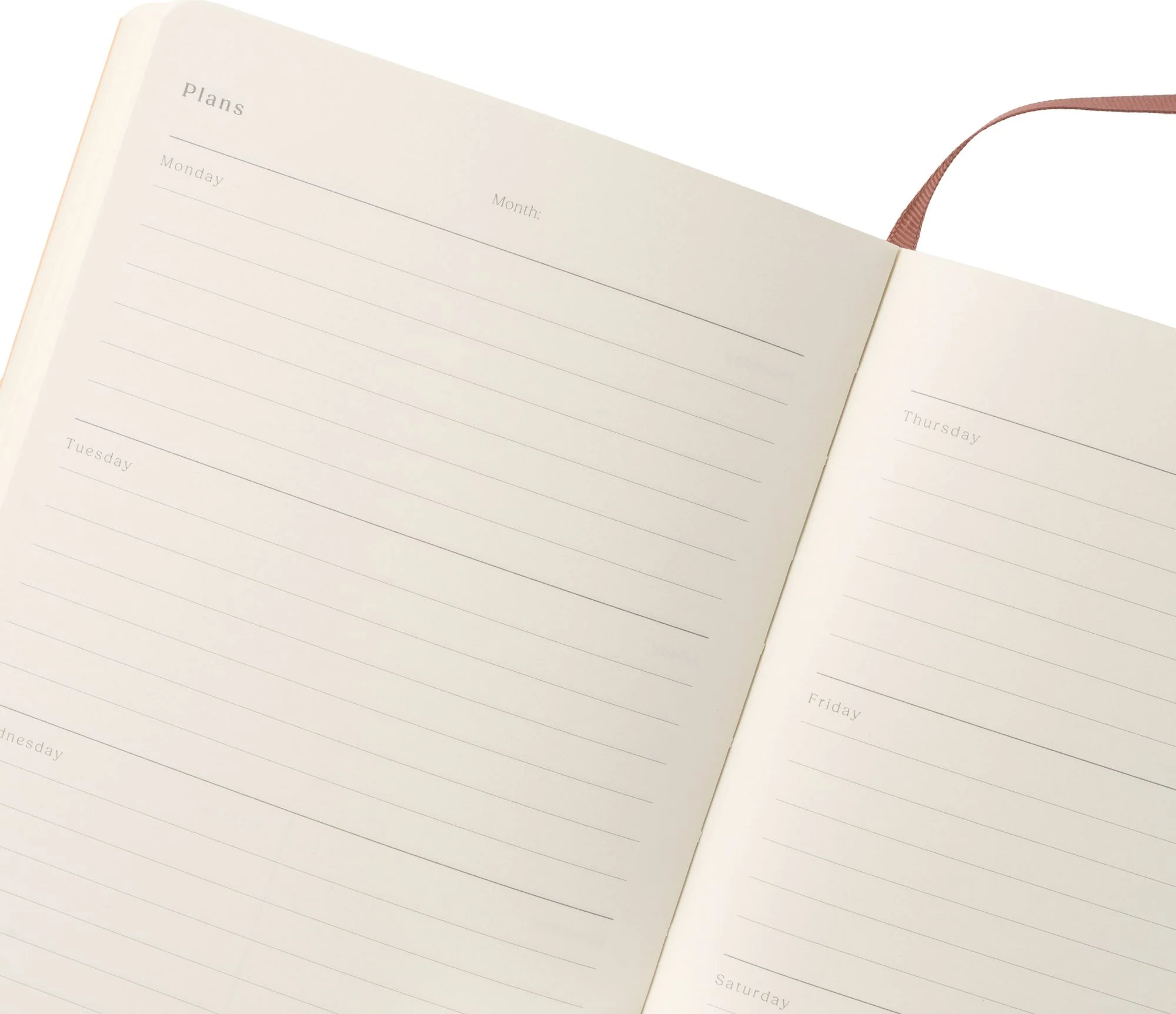 Paper Source A5 Weekly Horizontal Undated Planner Pages - Image 4