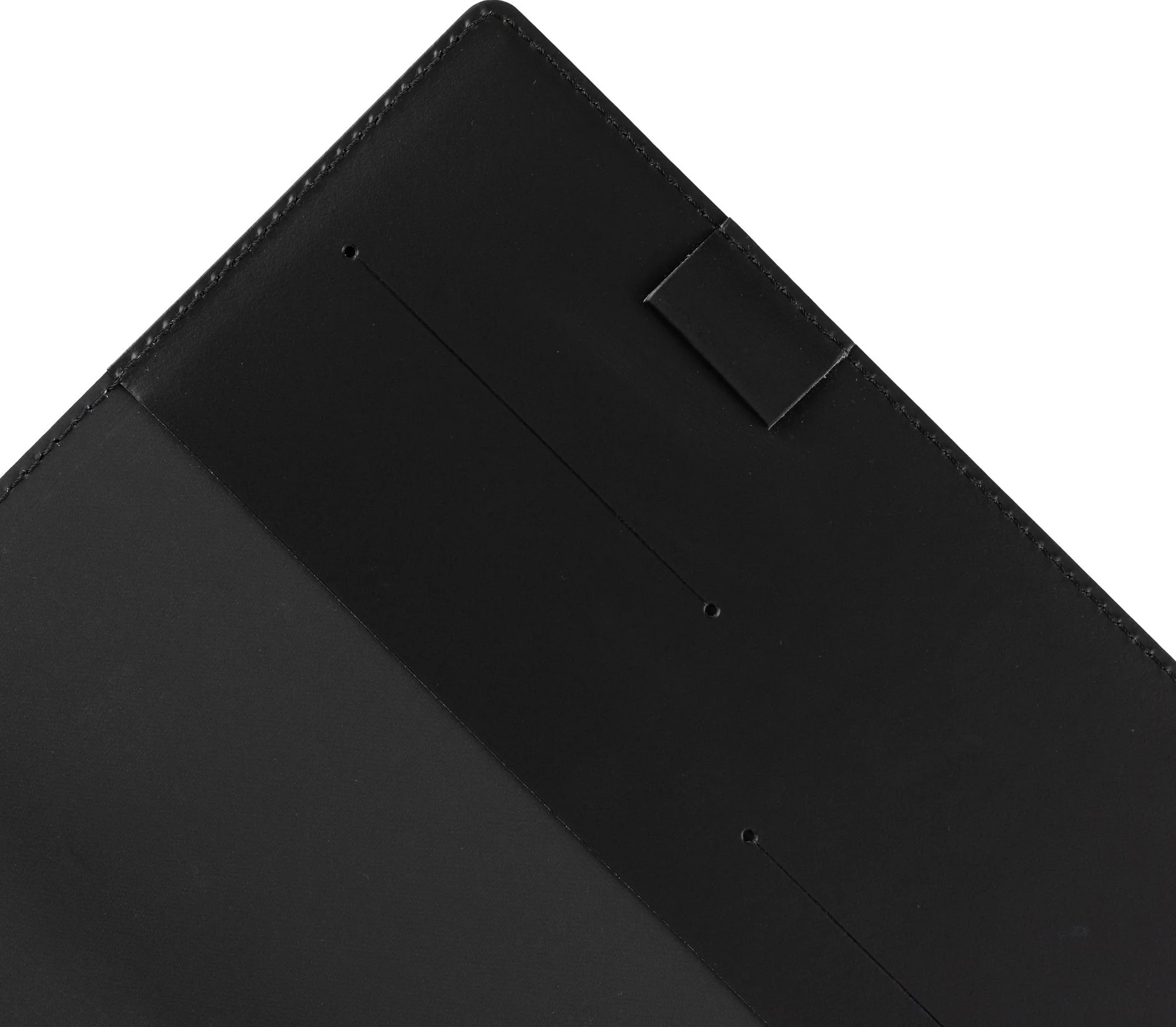 Paper Source Black Leather Refillable A5 Journal Cover - Image 6